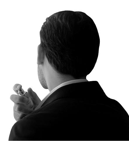 Person mit Parfum